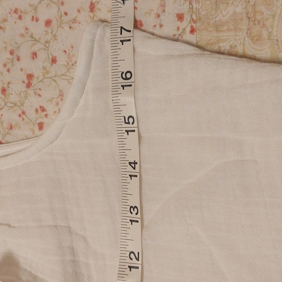 Beachlunchlounge Collection Women’s White Sleeveless Gauze Dress - Picture 7 of 8